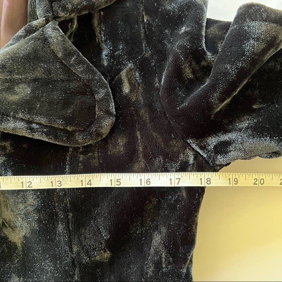 Antique Vintage Edwardian Victorian Black Velvet Opera Swing Coat Jacket - Picture 10 of 12